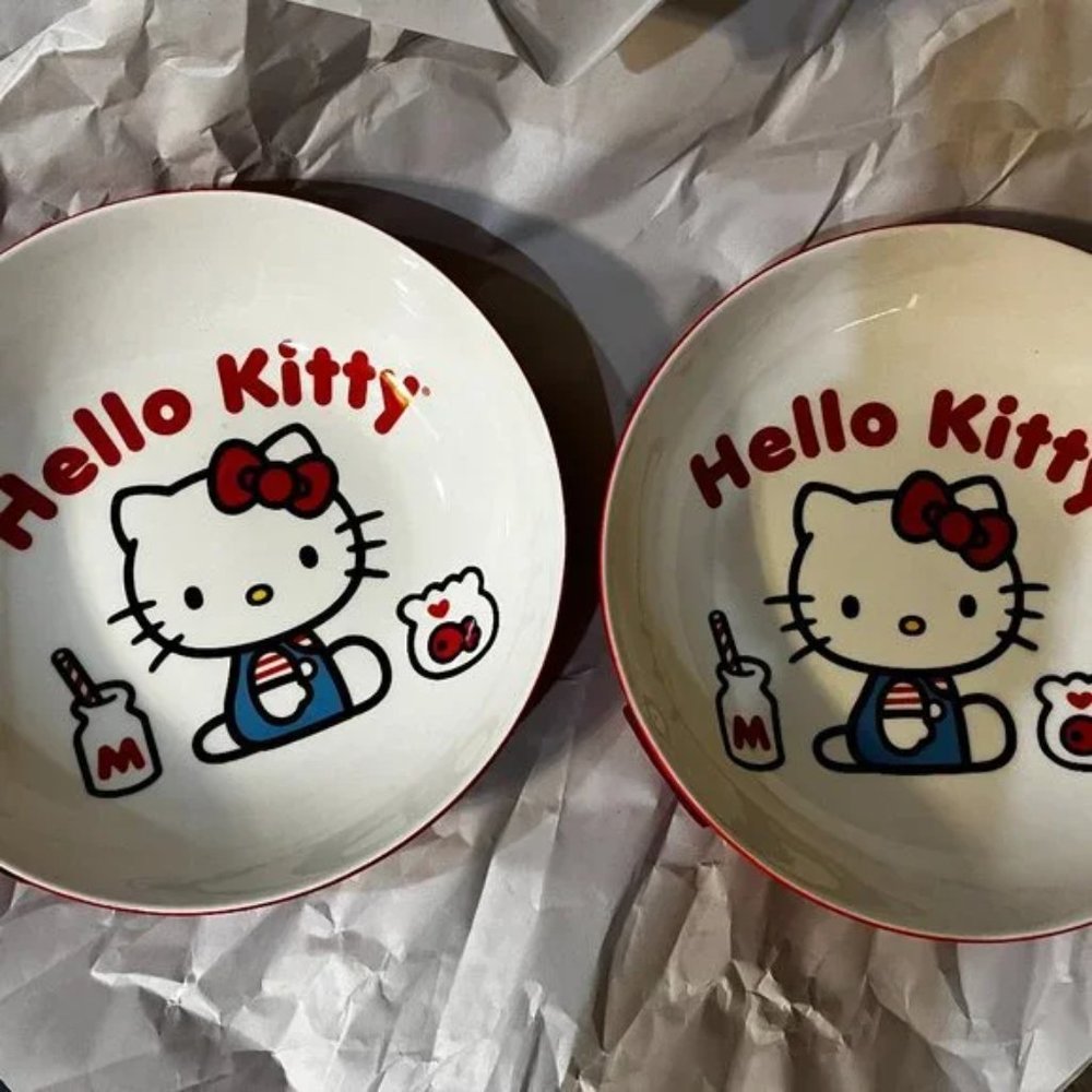 Hello Kitty Serving‎ Bowls (2 Bowls / new) (home)